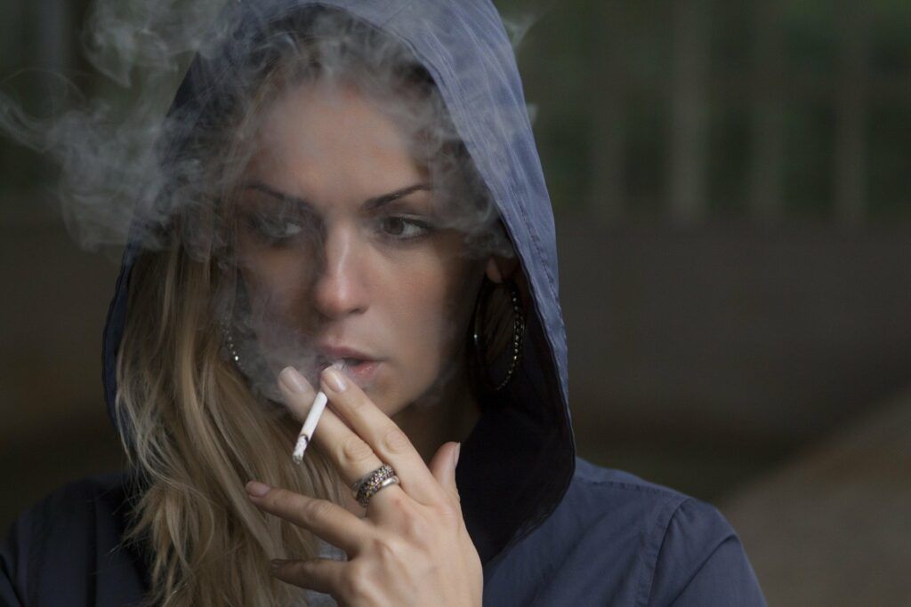 Woman, Smoking, Unhealthy, Trauma